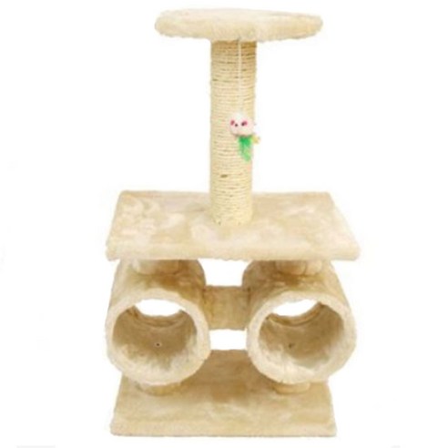 노랜드 고양이 캣타워 8021 길이 40cm x 너비 24cm x 높이 64cm, 화이트, 1개