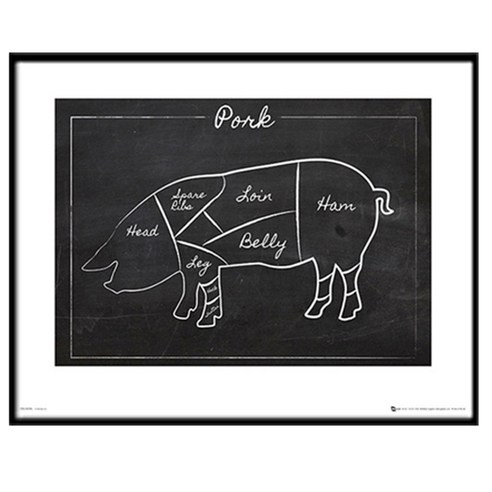 GBEYE 프레임 + Pork Chalk 포스터, 블랙