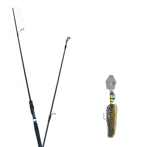 원다 하나린 루어낚싯대 662ML + 다미끼 스커트베이트 트램블 지그 14.2g, 01 BLUE GILL