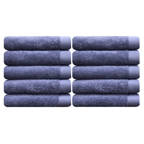송월타월 호텔수건 140g, 진파랑, 10개