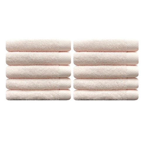 송월타월 호텔수건 140g, 연분홍, 10개