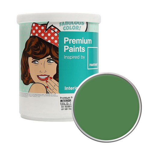 노루페인트 팬톤 내부용 실내 벽면 페인트 1L 저광, 17-6333 Mint Green, 1개