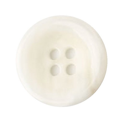 동화상가몰 버팔로 둥근 테 단추 25mm, 화이트, 10개입