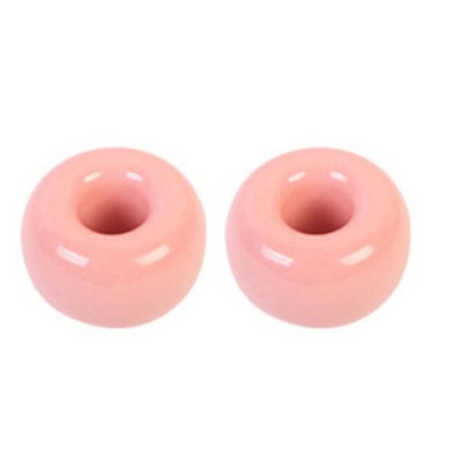 리빙듀오 스텐드 세라믹 칫솔꽂이, 핑크, 2개입