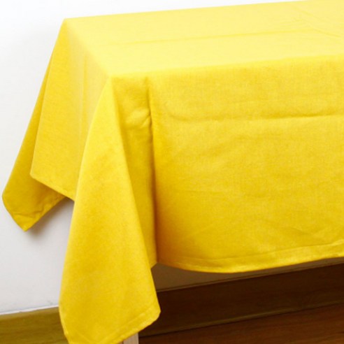 이코디 라이트 솔리드 테이블 보, 옐로우, 134 x 200 cm