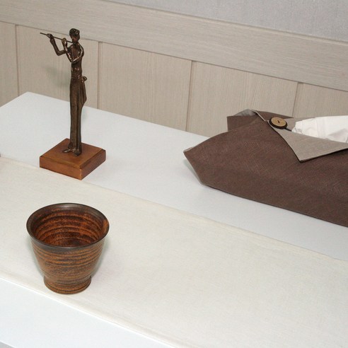 나산데코 마100% 힐링린넨 젠스타일 테이블러너, RN813-02(크림밀크), 4인용(180 x 28 cm)