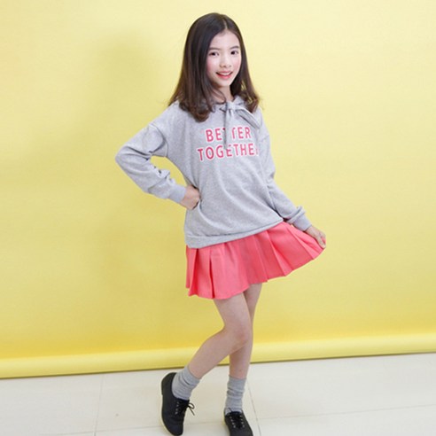 또래친구 여아용 베러후드걸스주름 치마세트