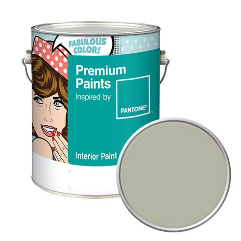노루페인트 팬톤 내부용 저광 페인트 4L, 15-6307 Agate Gray