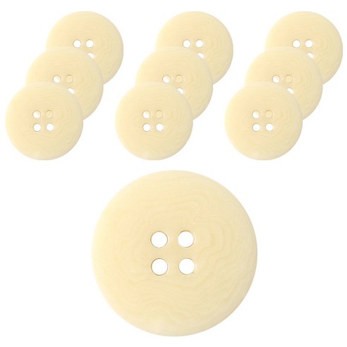 동화상가몰 너트 반바둑 단추 21mm, 옐로우, 10개입