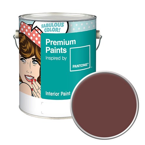 노루페인트 팬톤 내부용 실내벽면 저광 페인트 4L, 19-1325 Hot Chocolate, 1개