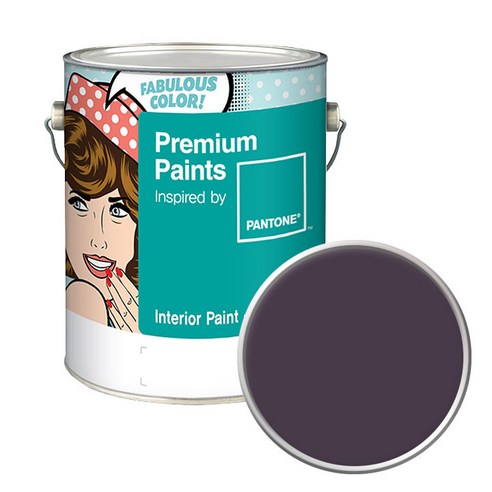 노루페인트 팬톤 내부용 실내벽면페인트 저광 4L, 19-3316 Plum Perfect, 4000ml, 1개
