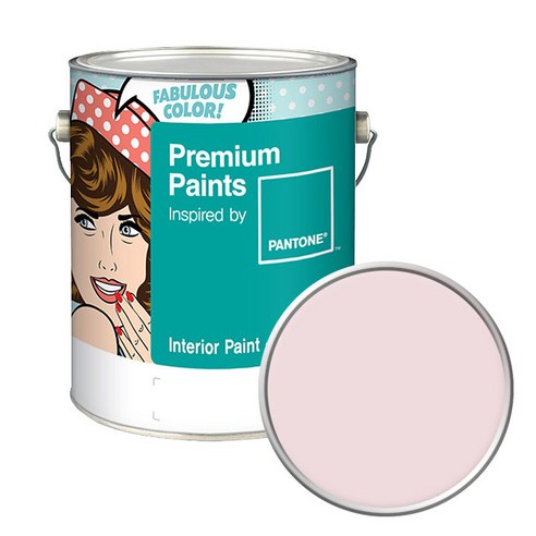 노루페인트 팬톤 내부용 실내벽면 저광페인트 4L, 12-2904 Primrose Pink