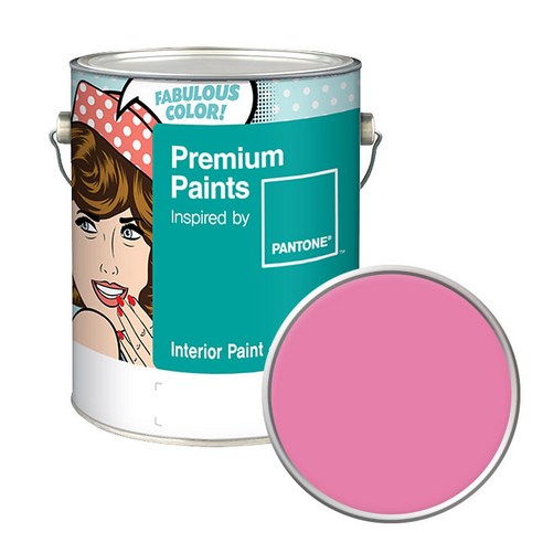 노루페인트 팬톤 내부용 실내벽면 저광페인트 4L, 15-2217 Aurora Pink, 1개