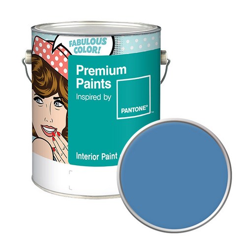 노루페인트 팬톤 내부용 실내벽면 저광페인트 4L, 18-4036 Parisian Blue, 1개