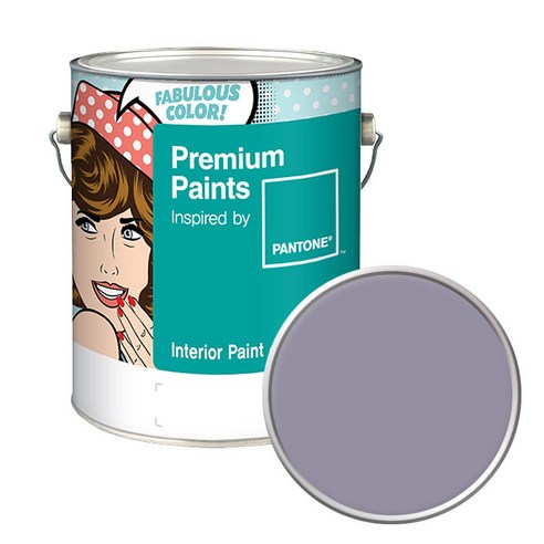 노루페인트 팬톤 내부용 실내벽면페인트 저광 4L, 17-3910 Lavender Gray