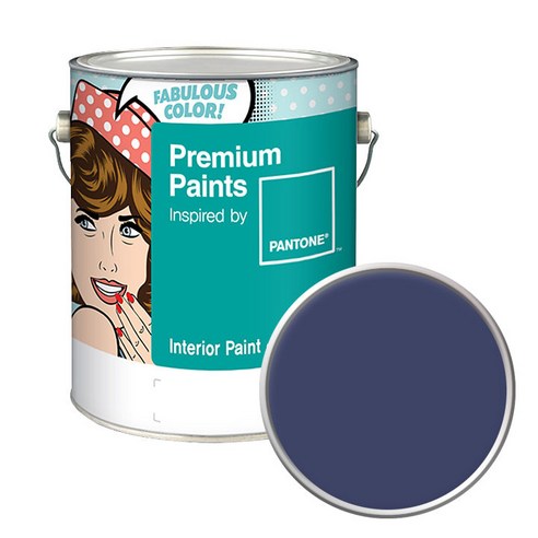 노루페인트 팬톤 내부용 실내벽면 저광페인트 4L, 19-3935 Deep Cobalt