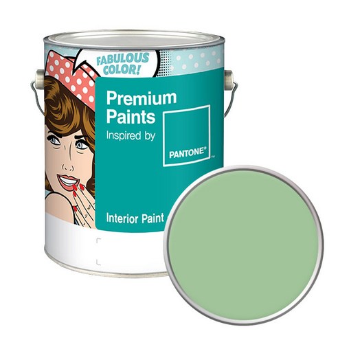 노루페인트 팬톤 내부용 실내벽면페인트 저광 4L, 15-6317 Quiet Green, 4000ml, 1개