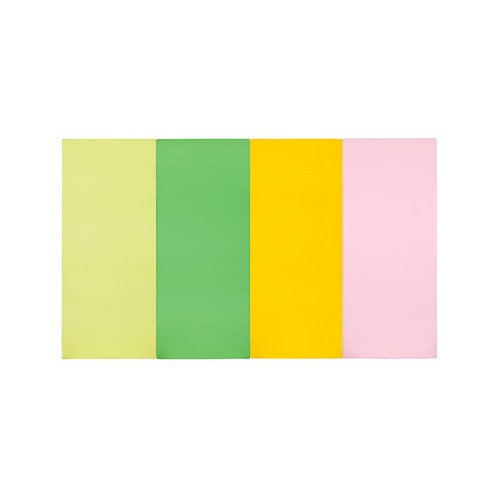 퍼니존 퍼니테라피 영유아폴더매트 피스타치오비비드시리즈2, 피스타치오 + 그린 + 옐로우 + 베이비핑크