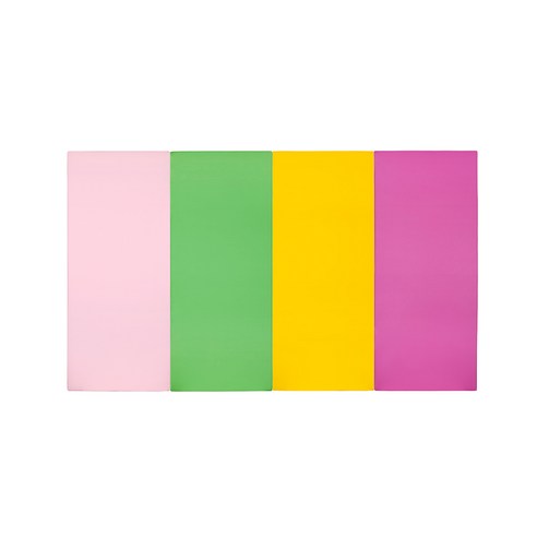 퍼니존 퍼니테라피 영유아폴더매트 베이비핑크비비드시리즈2, 베이비핑크 + 그린 + 옐로우 + 핫핑크