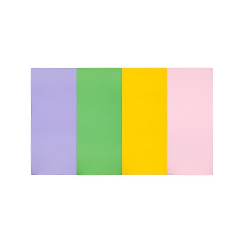 퍼니존 퍼니테라피 영유아폴더매트 바이올렛비비드시리즈2, 바이올렛 + 그린 + 옐로우 + 베이비핑크