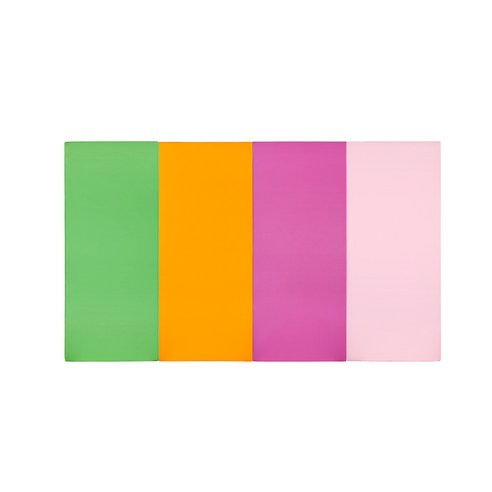 퍼니존 퍼니테라피 그린비비드 시리즈 4 유아폴더매트, 그린 + 오렌지 + 핫핑크 + 베이비핑크