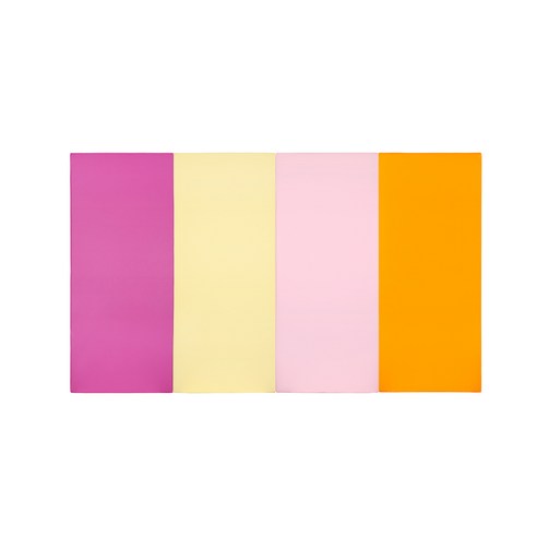 퍼니존 퍼니테라피 핫핑크비비드 시리즈 3 유아폴더매트, 핫핑크 + 아이보리 + 베이비핑크 + 오렌지