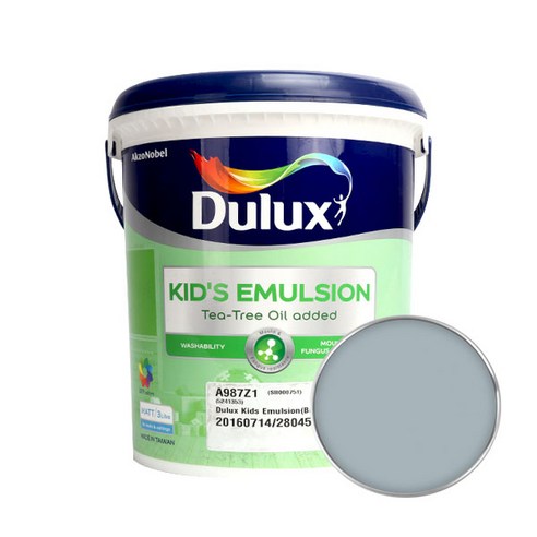 듀럭스 키즈 에멀전 무광 페인트 3L, Ascot Blue