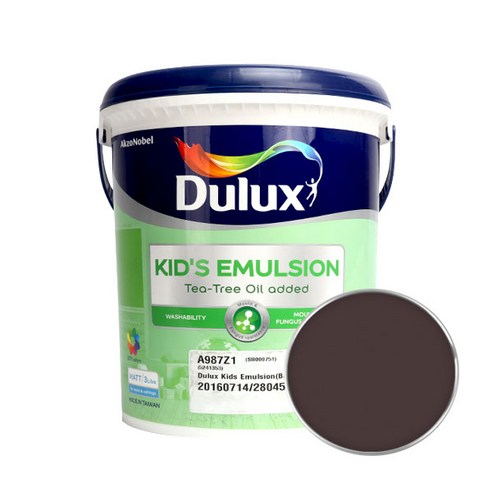 듀럭스 키즈에멀전 무광 페인트 3L, Scottsdale Brown