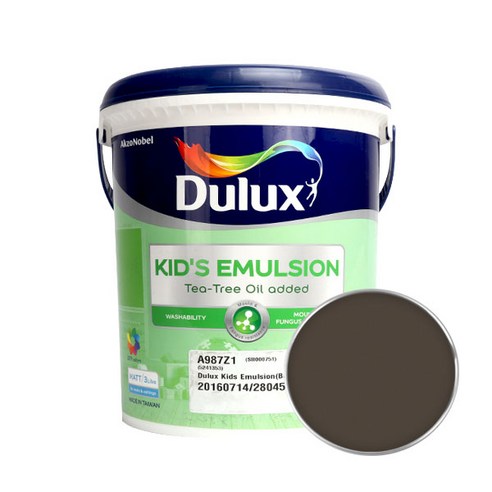 듀럭스 키즈에멀전 무광 페인트 3L, Deep Brown