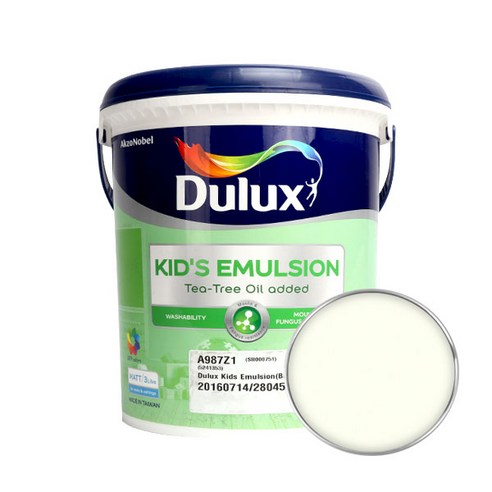 듀럭스 키즈 에멀전 무광 페인트 3L, Linen Lush