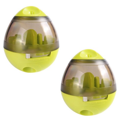아리코 DrMini 고양이 & 강아지 놀이 간식 에그 볼 100 x 117 mm, 그린, 2개입