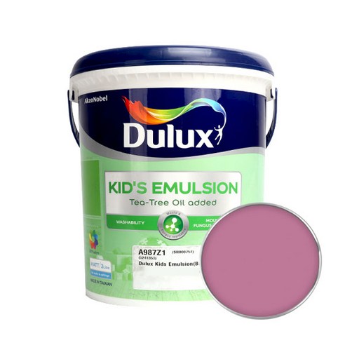 듀럭스 키즈에멀전 무광 페인트 3L, Passion Flower