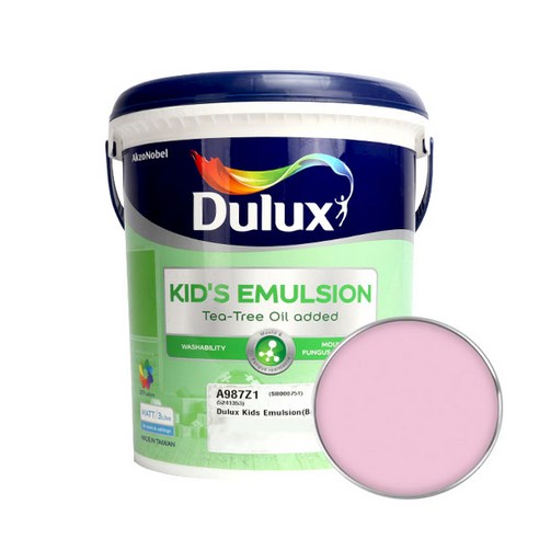 듀럭스 키즈에멀전 무광 페인트 3L, Turkish Pink