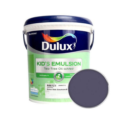 듀럭스 키즈에멀전 무광 페인트 3L, Grape Cocktail, 1개