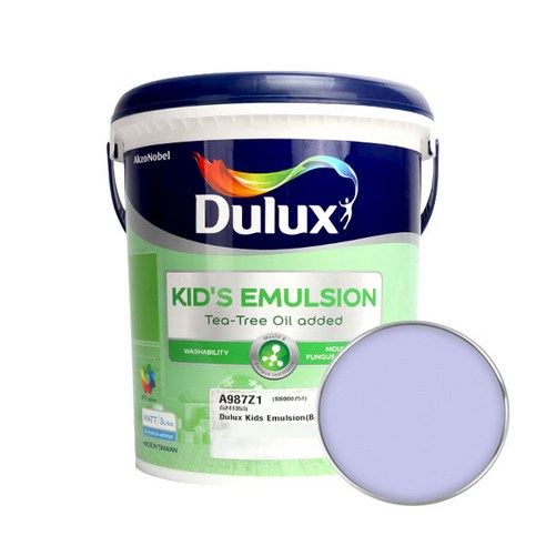 듀럭스 키즈에멀전 무광 페인트 3L, Lilac Bouquet