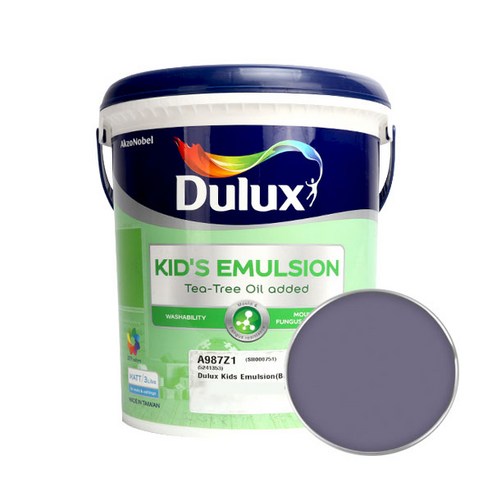 듀럭스 키즈에멀전 무광 페인트 3L, Purple Sage