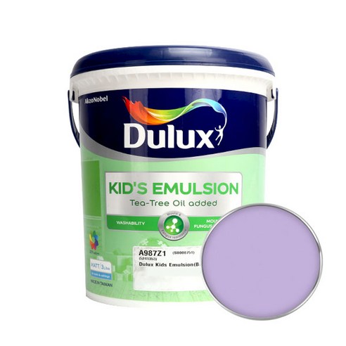 듀럭스 키즈에멀전 무광 페인트 3L, Purpling