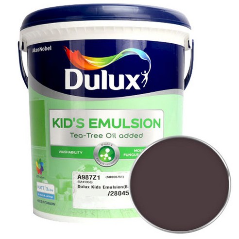 듀럭스 키즈에멀전 페인트 무광 3L, Juicy Blackcurrant