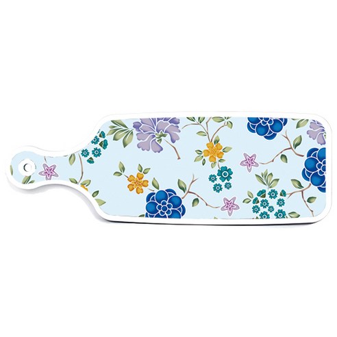로엠디자인 서빙 도마, 로맨틱블루floral비색, 1개