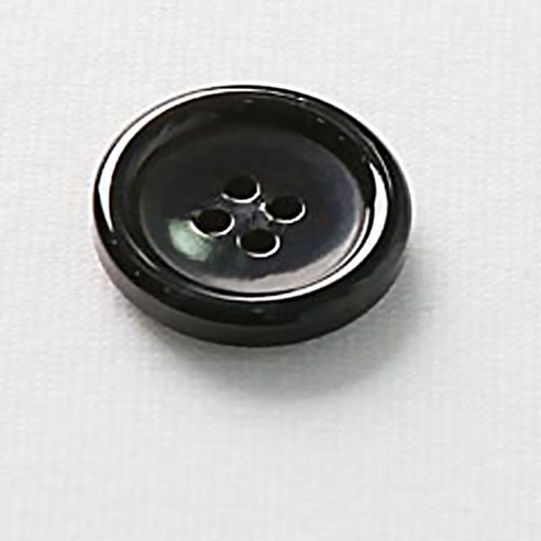 HR빅버튼 세븐틴 단추 21mm, 블랙, 8개입
