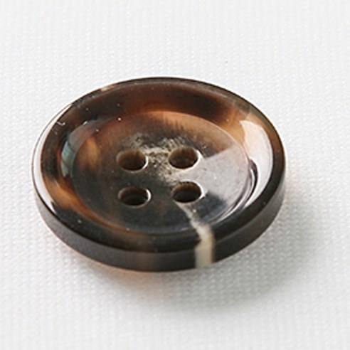 HR빅버튼 메신져 단추 25mm, 브라운, 12개입