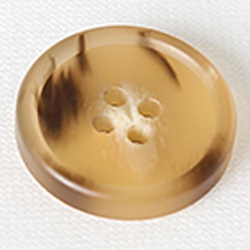 HR빅버튼 소리아 단추 무광 21mm, 연베이지, 4개입