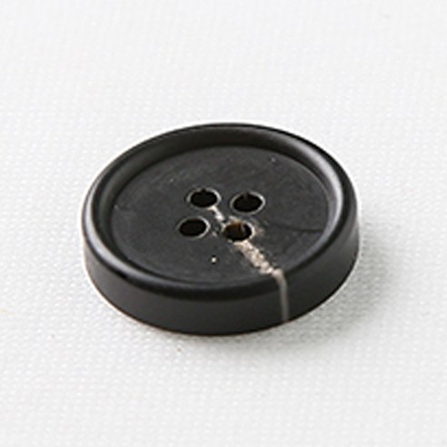HR빅버튼 메시아 단추 21mm, 무광 블랙, 4개입