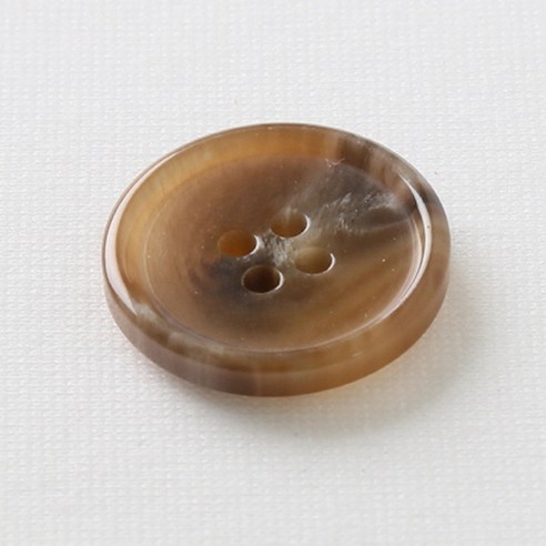 HR빅버튼 이프 단추 25mm, 진 베이지, 12개입