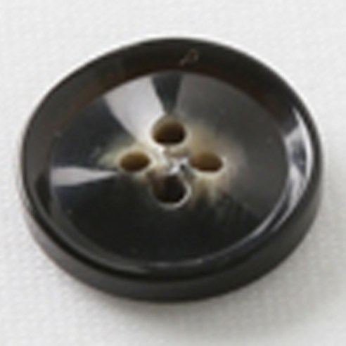 HR빅버튼 아벨 단추 21mm, 블랙, 4개입
