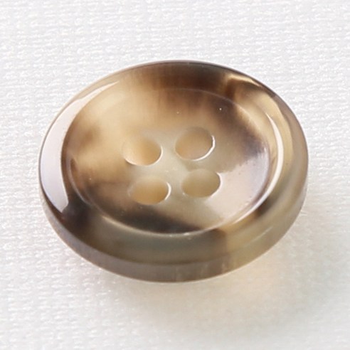 HR빅버튼 코트라 단추 15mm, 연브라운, 8개입