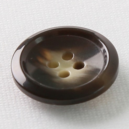 HR빅버튼 코트라 단추 21mm, 다크브라운, 4개입