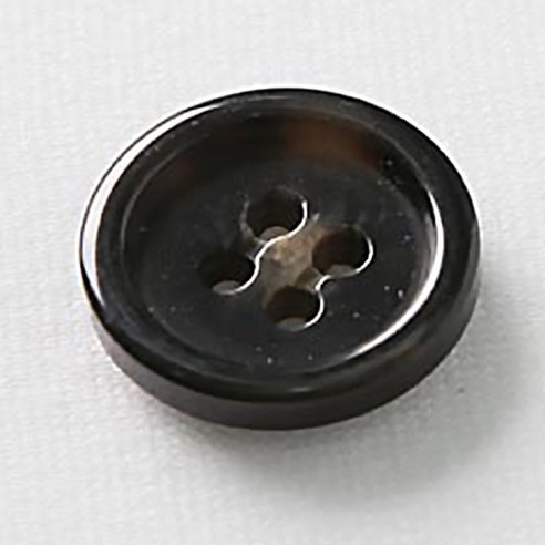 HR빅버튼 무쟈크봉 단추 21mm, 블랙, 8개입