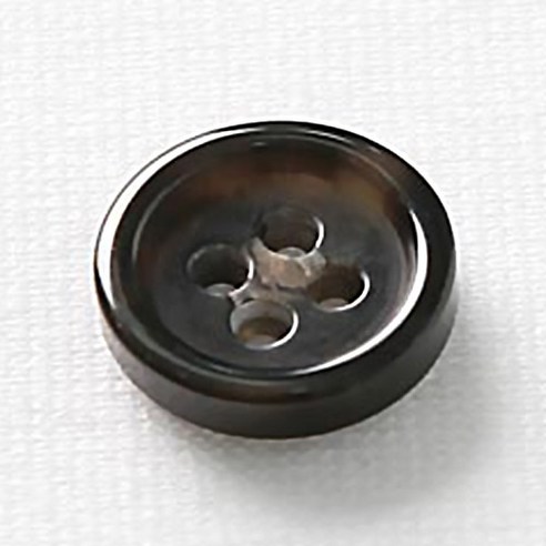 HR빅버튼 무쟈크봉 단추 18mm, 블랙, 8개입