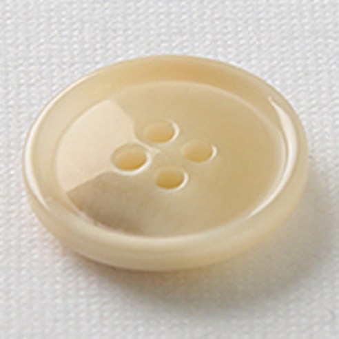 HR빅버튼 마니 단추 21mm, 연베이지, 4개입